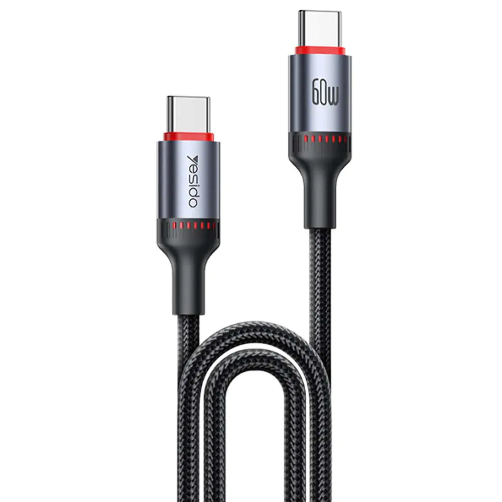 Yesido CA181 Type-C To Type-C PD 3A 60W 1.2m Fast Charging Cable