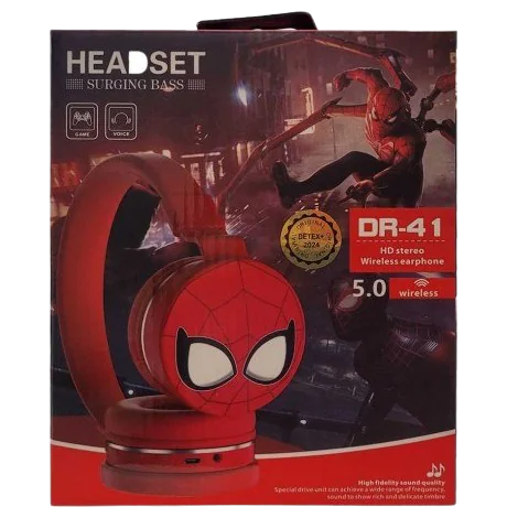 Spiderman SURGING BASS Bluetooth Headset Model DR-41
