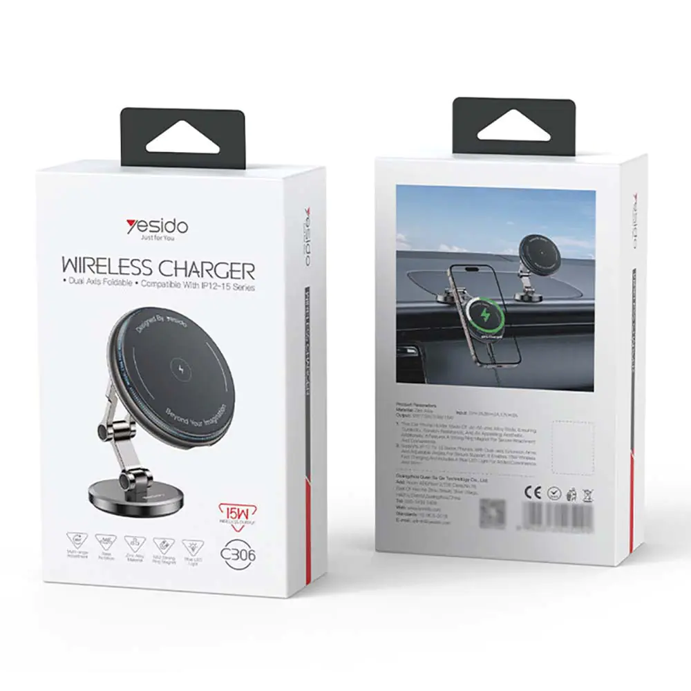 Yesido C306 15W Wireless holder and charger