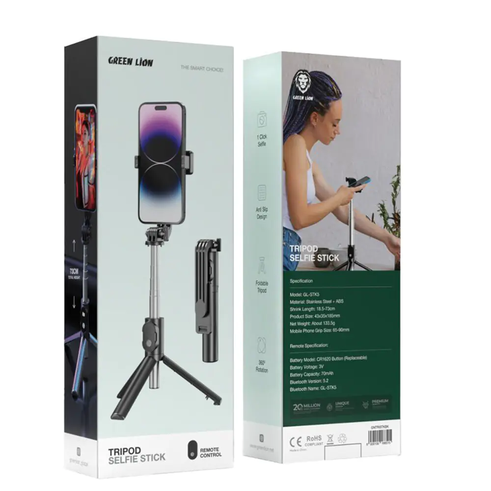 Green Lion Tripod Selfie Stick