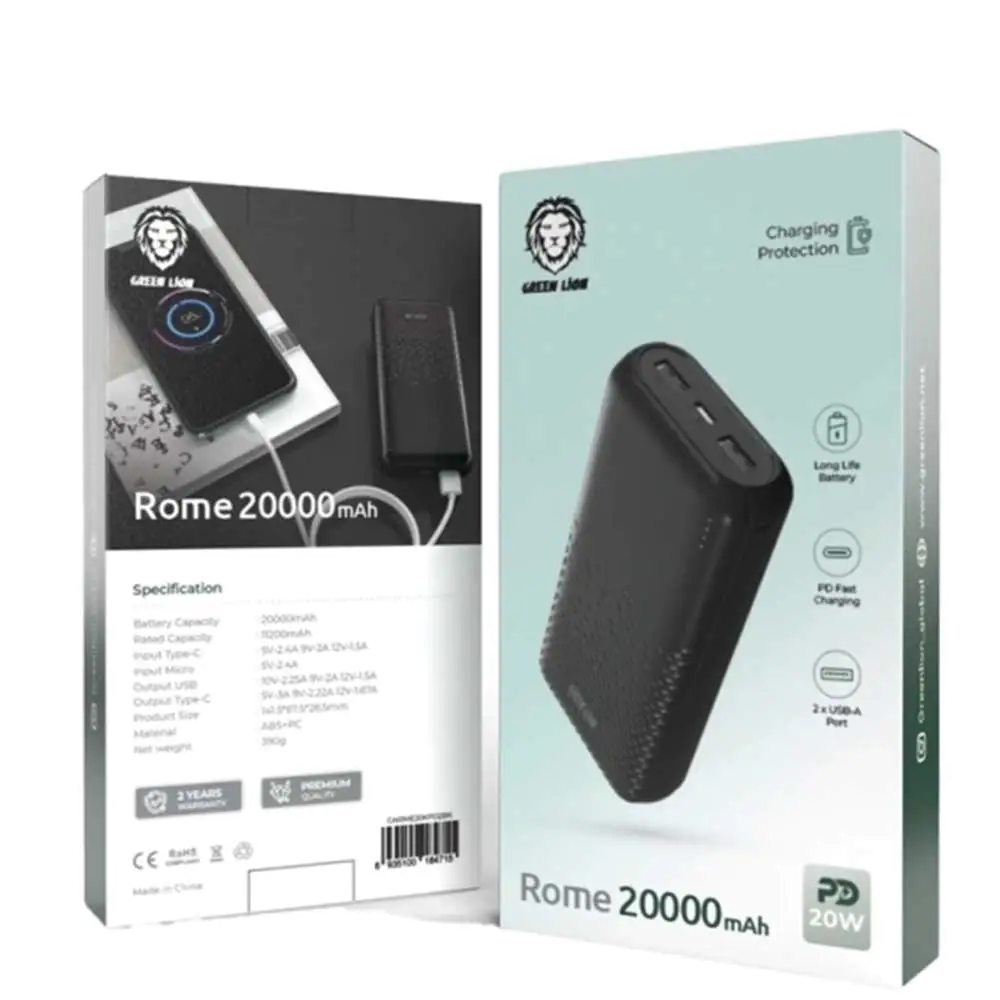 Green Lion Rome PD20W Power Bank 20000mAh
