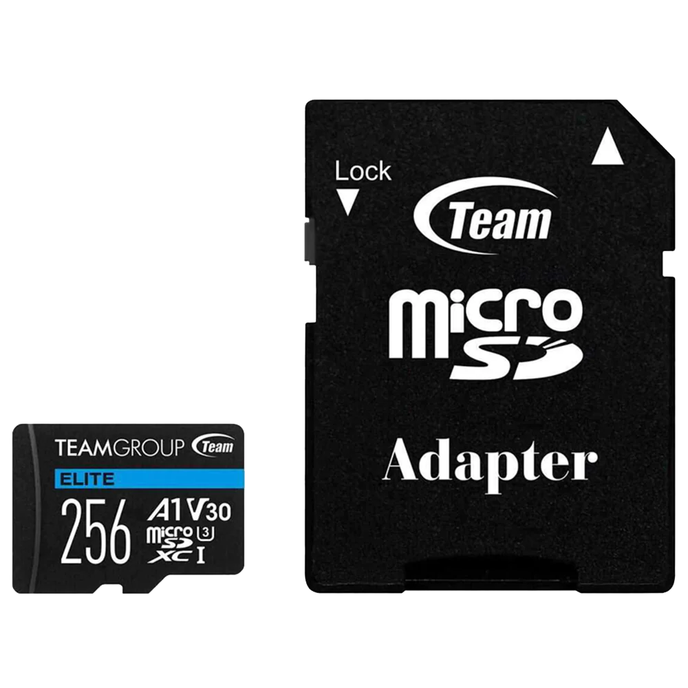 TeamGroup A1 V30 U3 C10 64GB 100MB/s 64GB MICROSD MEMORY CARD WHTH ADAPTER