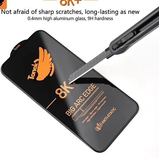 TONEK anti-static glass suitable for Xiaomi Redmi 12 mobile phone