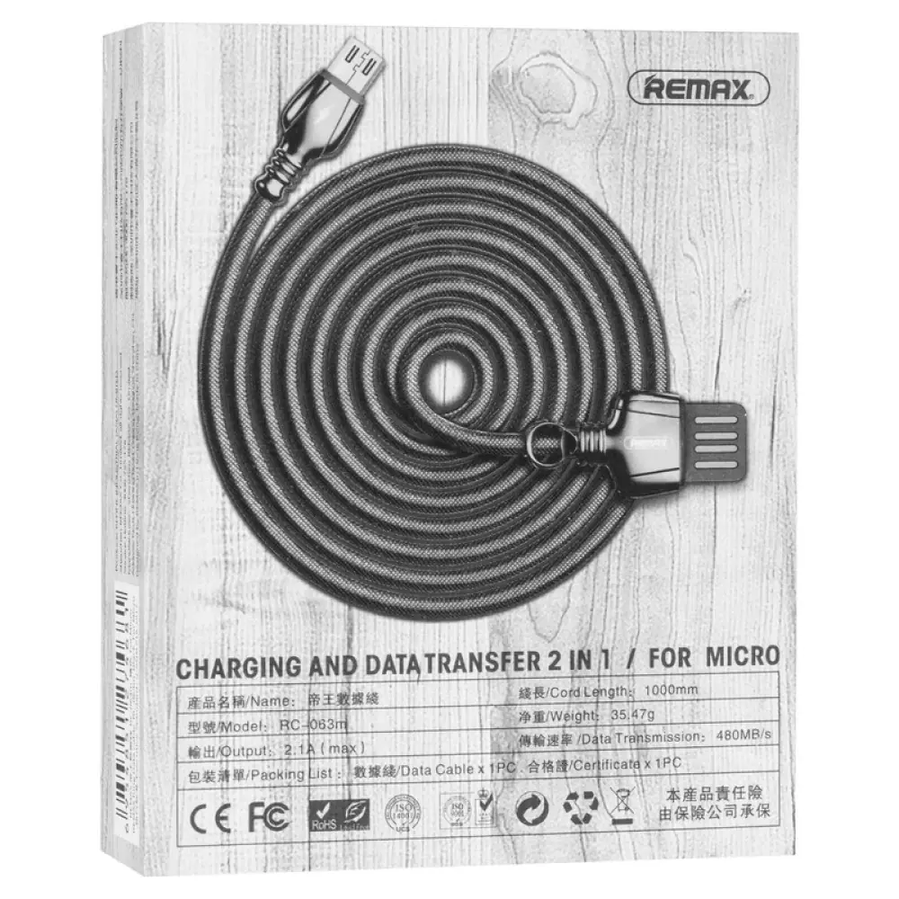USB DataCable Remax (OR) King RC-063m MicroUSB