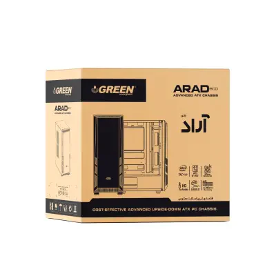 Green ARAD eco Mid Tower Case