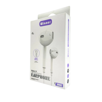 هندزفری سیم دار Type-C وینر مدل WH02 هندزفری سیم دار Type-C وینر مدل WH02