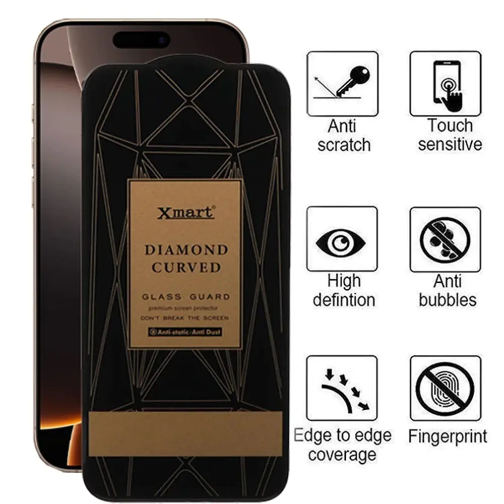 Glass Xmart Diamond Curved for Apple iPhone 16