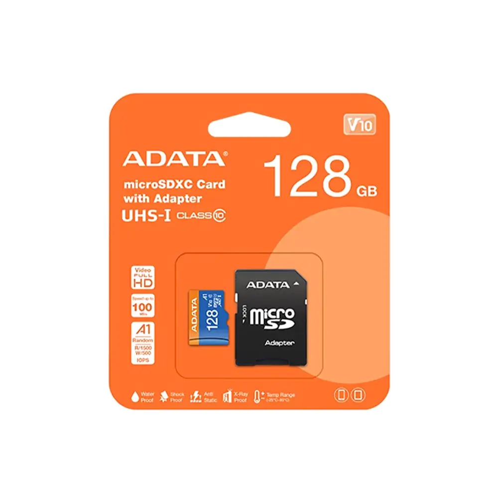 ADATA Premier V10 A1 UHS-I 100MBps microSDXC - 128GB