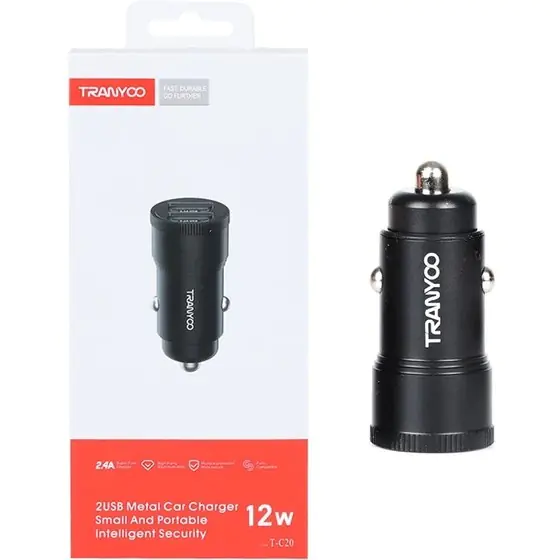 Tranyoo 12W cigarette lighter charger model T-C20