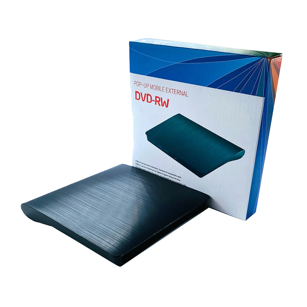 Pop-Up Mobile Laptop External DVD Drive -USB3