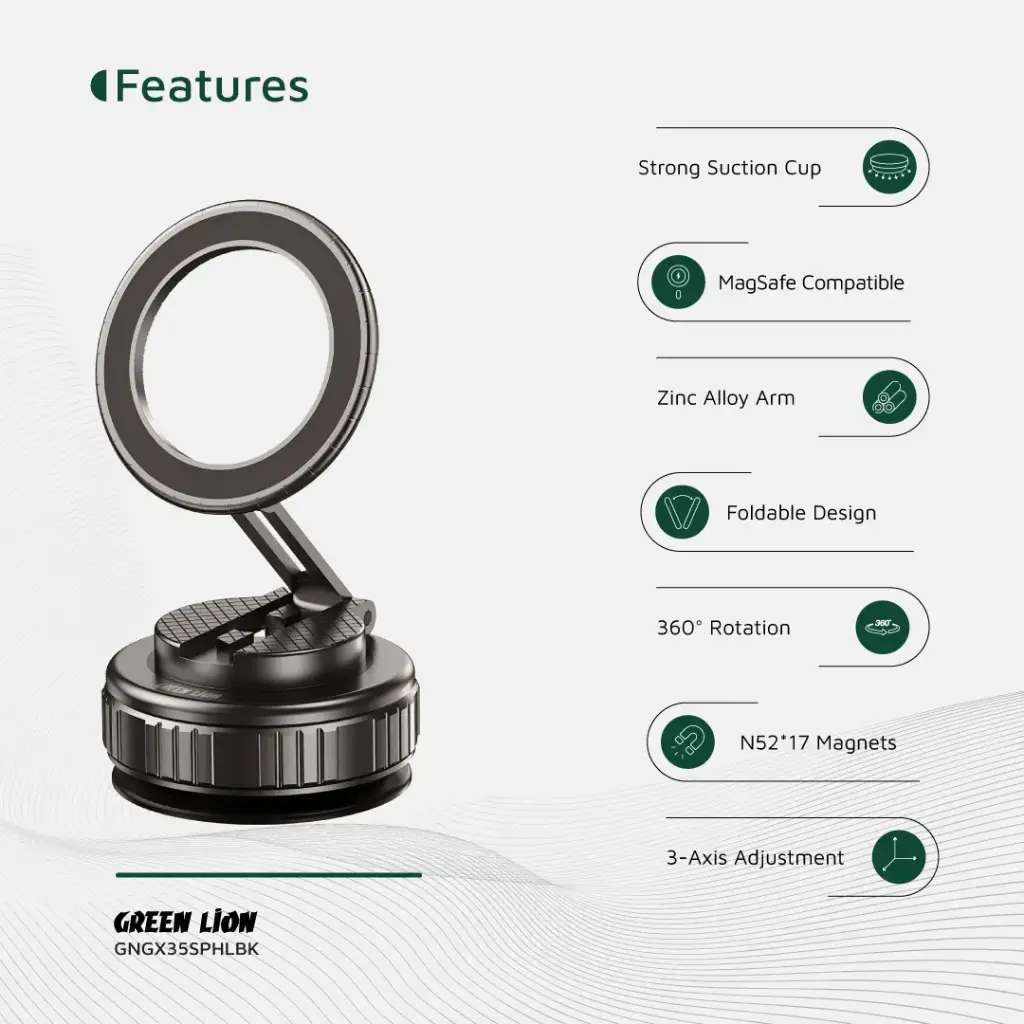 Green Lion GX-35 Suction Phone Holder
