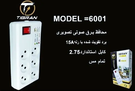 TIGRAN model 6001 brass 6-port 3-meter electrical protector