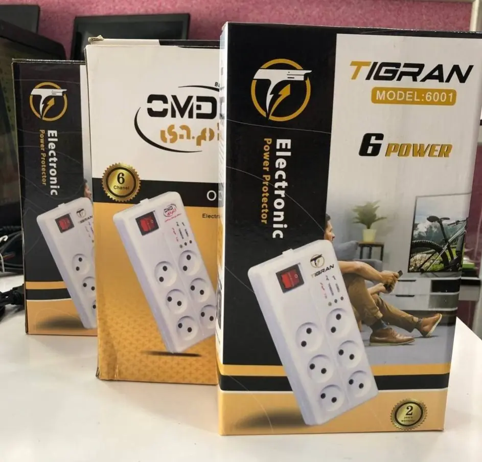 TIGRAN model 6001 brass 6-port 3-meter electrical protector