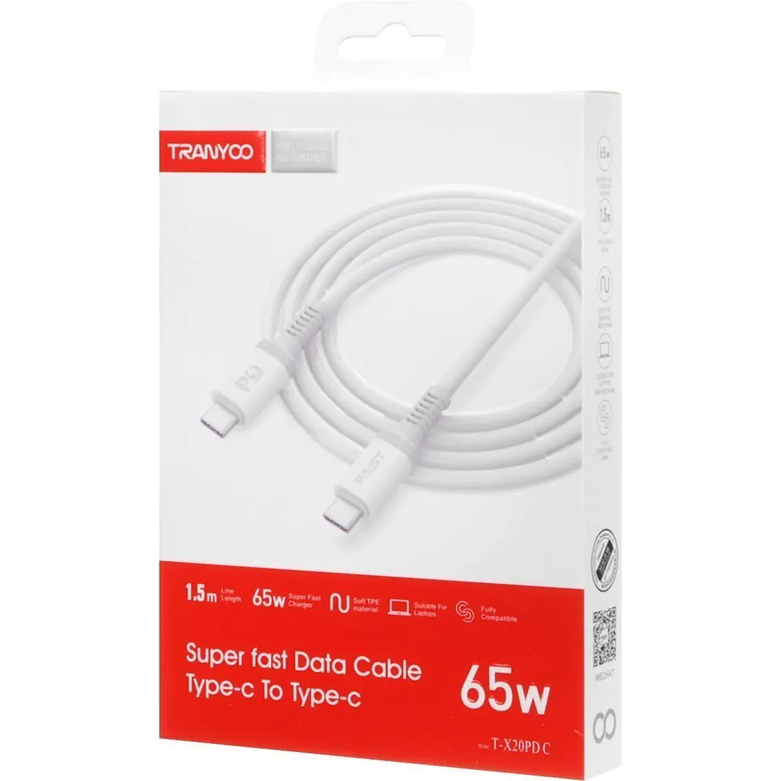 Tranyoo C-C charge cable model T-X20PD-C