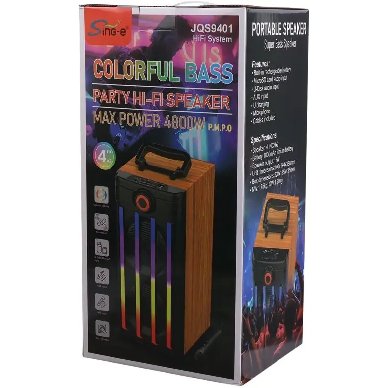 Sing-E portable speaker JQS9401