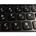 Black leather keyboard label