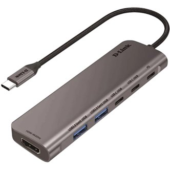 هاب 6 پورت USB-C دیلینک مدل DUB-C106 هاب 6 پورت USB-C دیلینک مدل DUB-C106