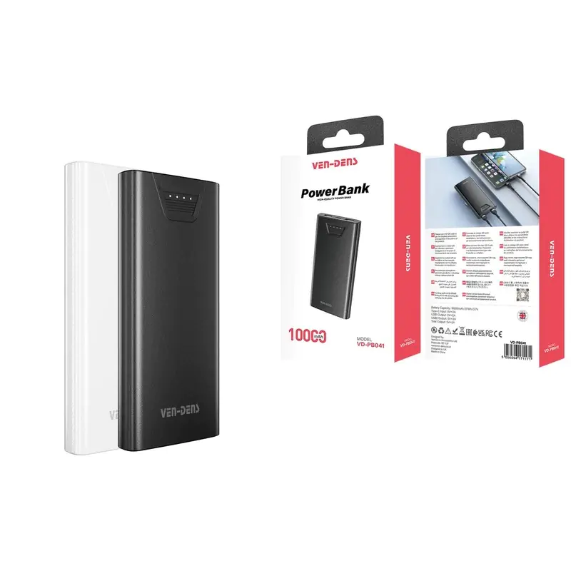 Power bank VEN-DENS model VD-PB041 capacity 10000mAh