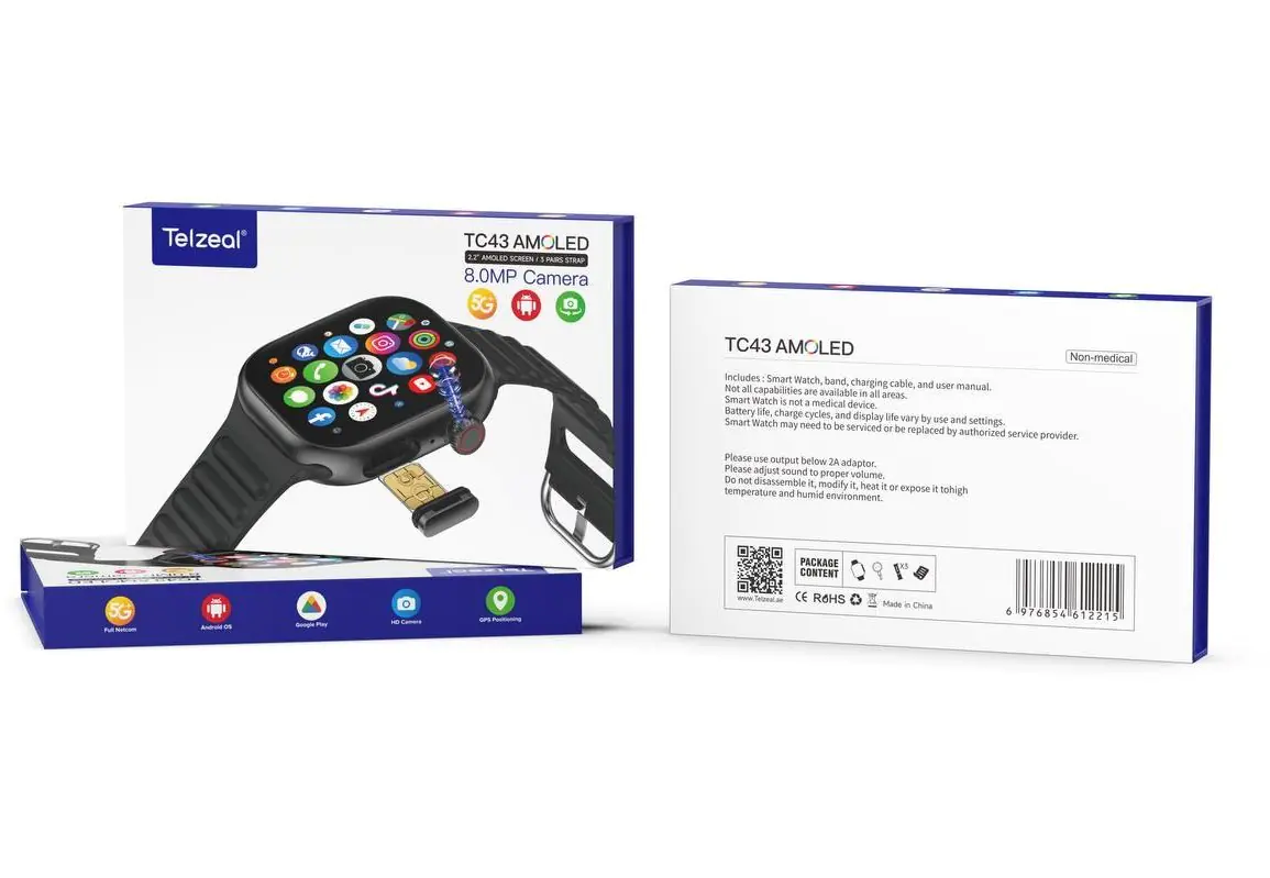 Telzil TC43 SIM Card Smart Watch