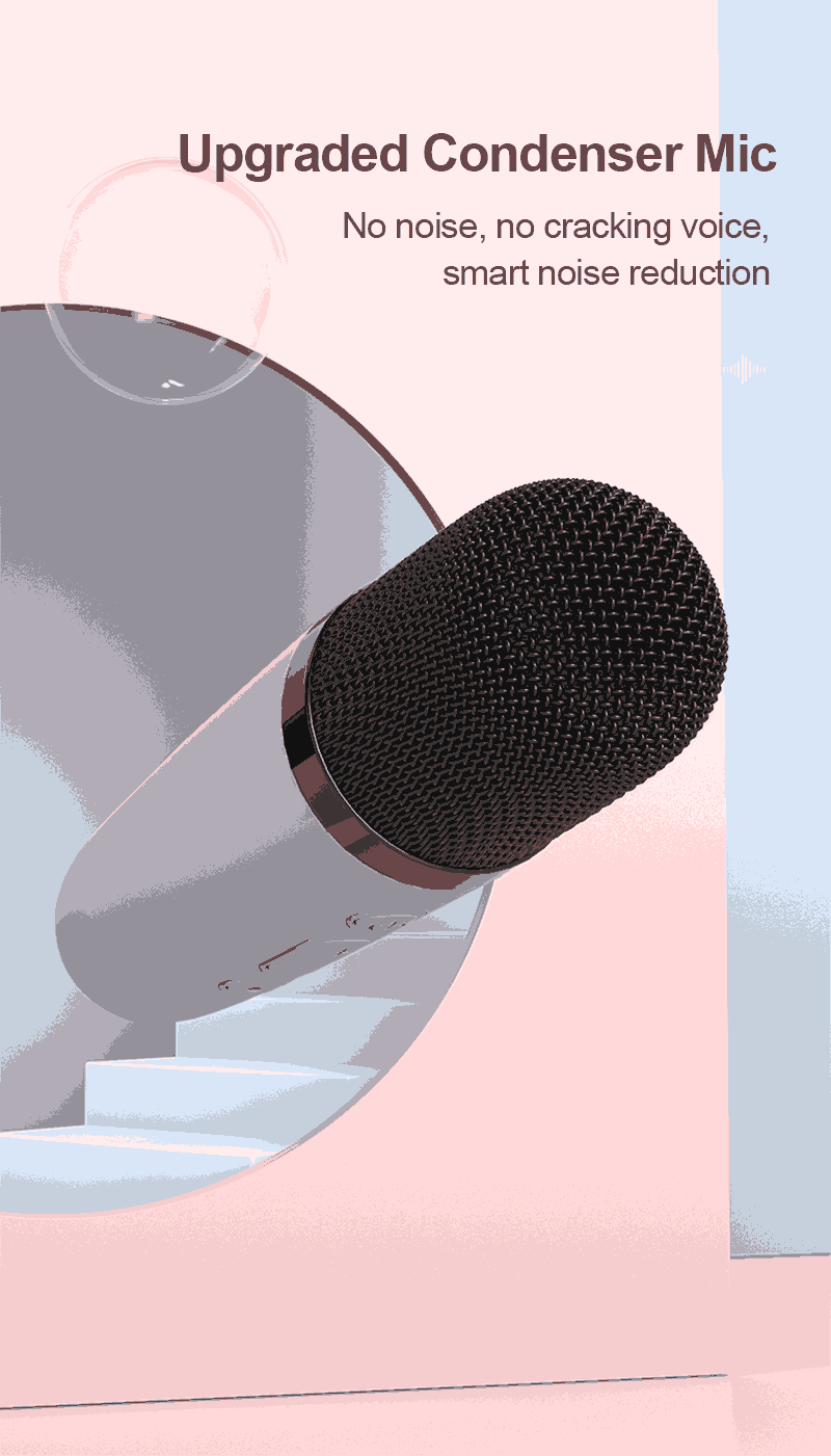 Wireless karaoke speaker model AM-W18 with microphone