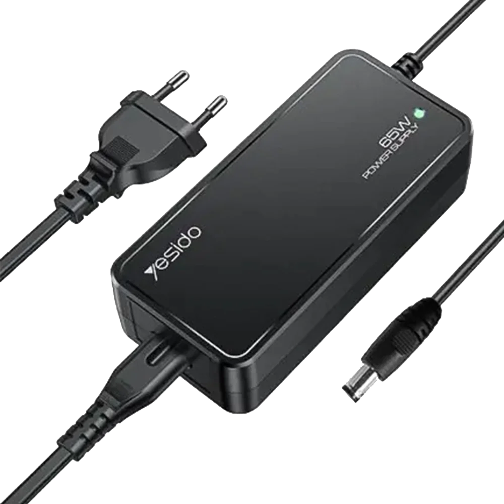 Yesido laptop charger model CG11E, capacity 65 watts