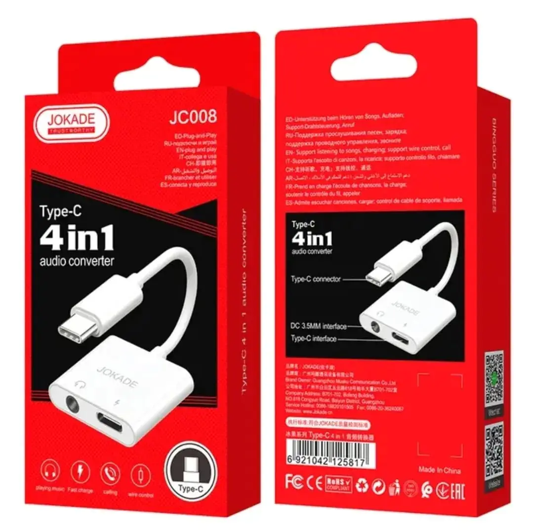 JOKADE Type-C audio converter, model JC008