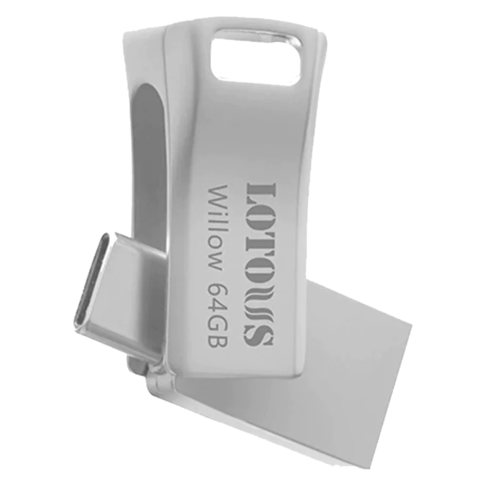 فلش مموری لوتوس مدل Willow ظرفیت 64 گیگابایت با رابط USB-C و USB3.2