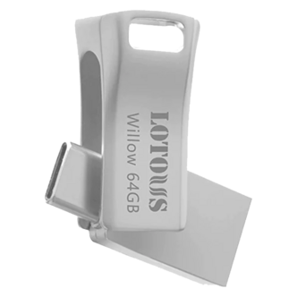 فلش مموری لوتوس مدل Willow ظرفیت 64 گیگابایت با رابط USB-C و USB3.2