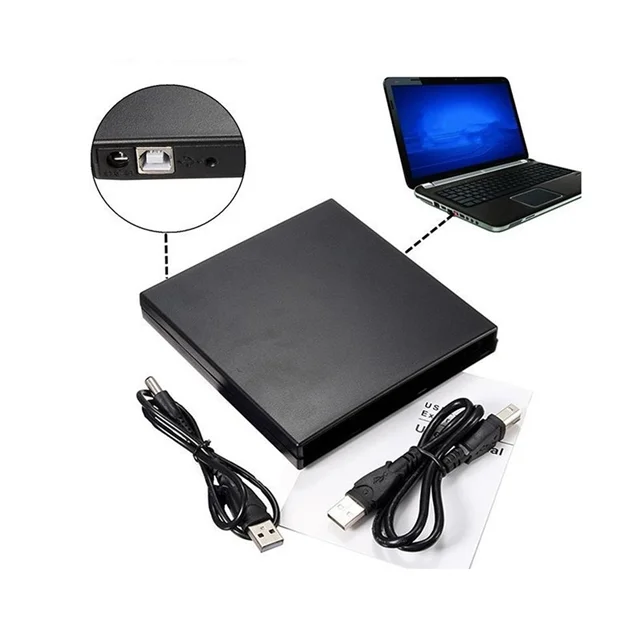 باکس DVD رایتر لپ تاپ ونتولینک USB 2.0 ضخامت 9.5 میلی‌متر
