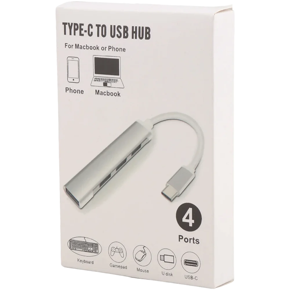 هاب 4 پورت C-809 Type-C