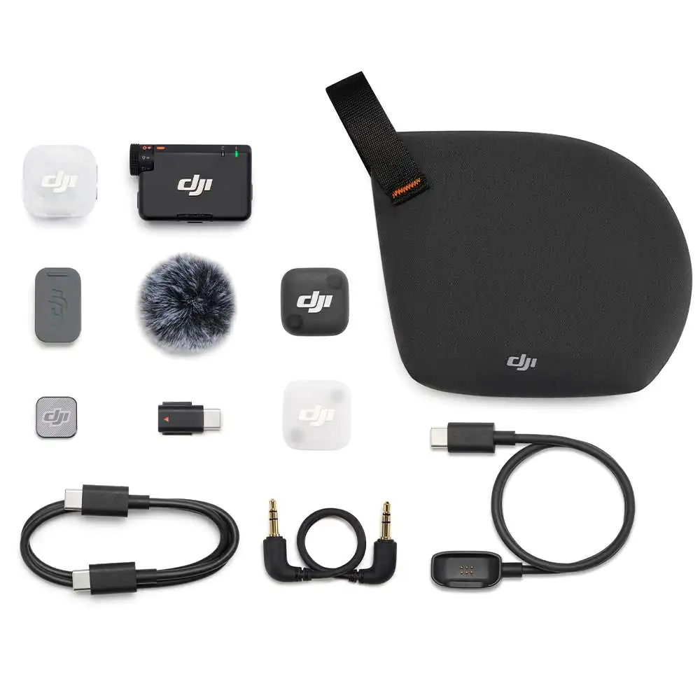 میکروفن یقهای بی سیم دی جی آی مدل Mic Mini 2 Combo دو کاربره