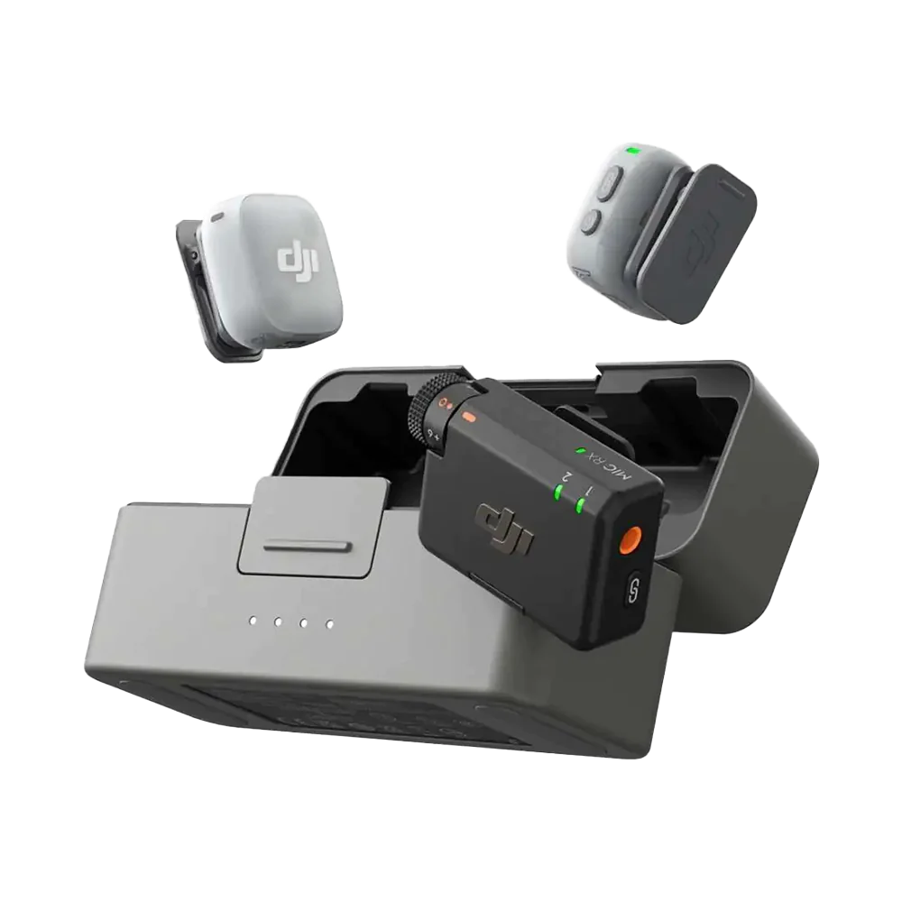 میکروفن یقهای بی سیم دی جی آی مدل Mic Mini 2 Combo دو کاربره