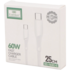 کابل کوتاه تایپ سی فست شارژ 60 وات ارلدام EC-163C-C طول 25 سانتی متر