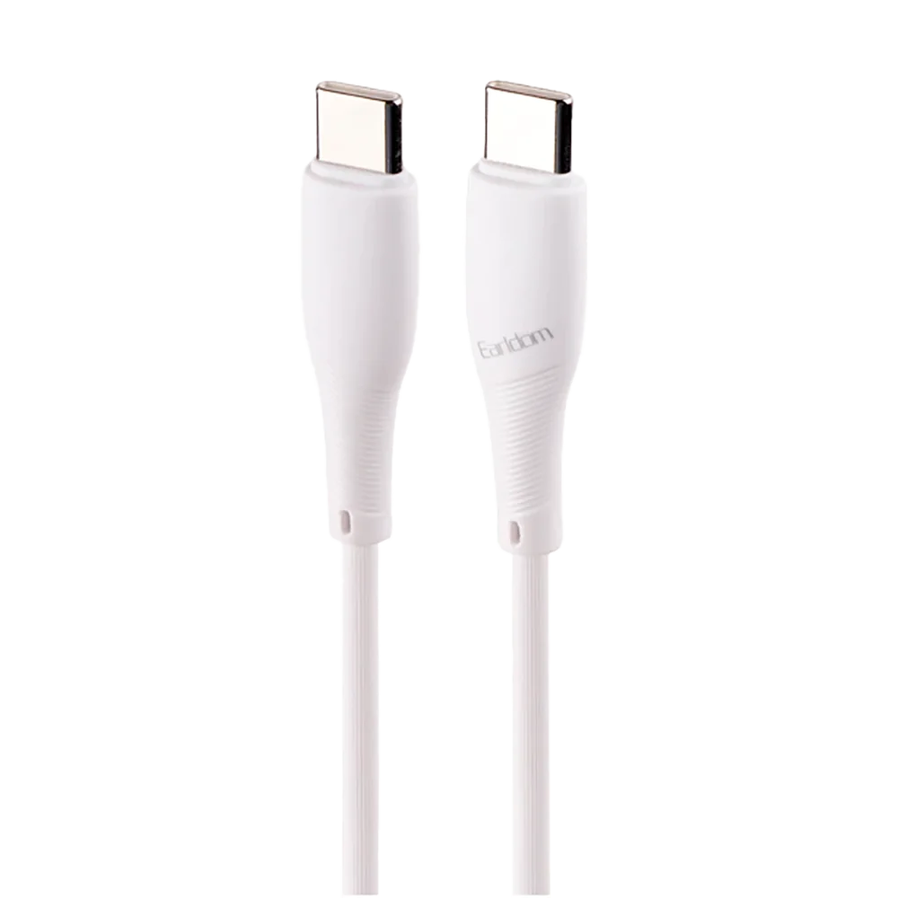 کابل کوتاه تایپ سی فست شارژ 60 وات ارلدام EC-163C-C طول 25 سانتی متر