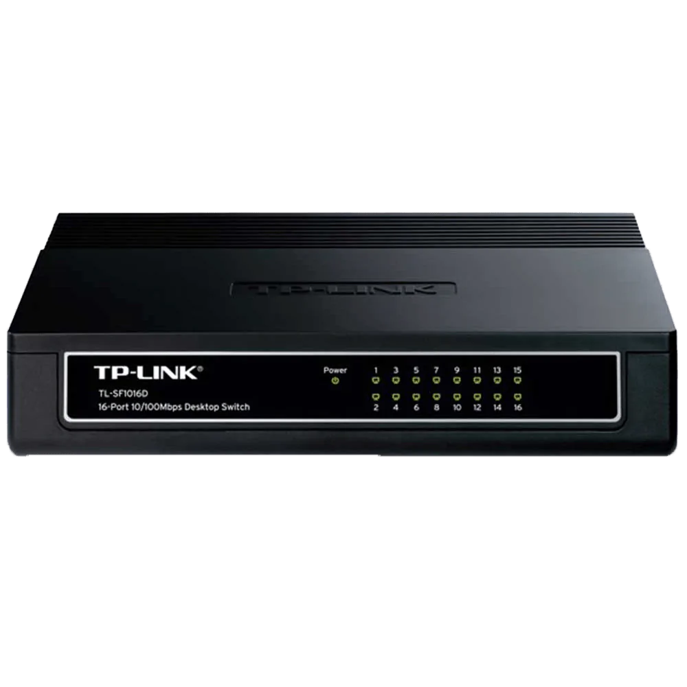 سوییچ 16 پورت مگابیتی و رکمونت تی پی-لینک مدل TL-SF1016