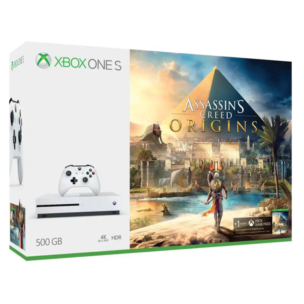 کنسول بازی مایکروسافت مدل Xbox One S ظرفیت 500 گیگابایت همراه با پکیج بازی