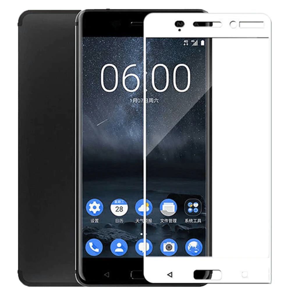 Nokia 6 Full Caver Glass Screen Protector Seven