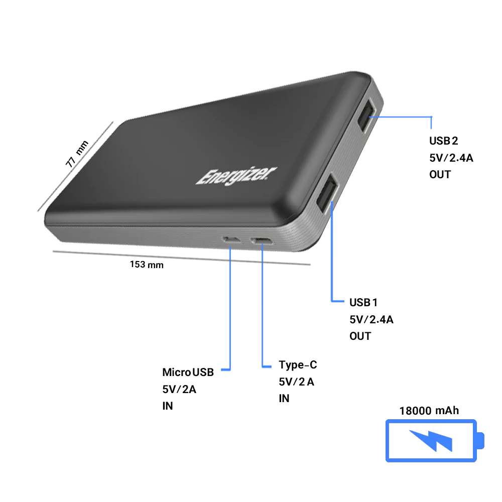 Energizer UE18000 18000mAh Power Bank
