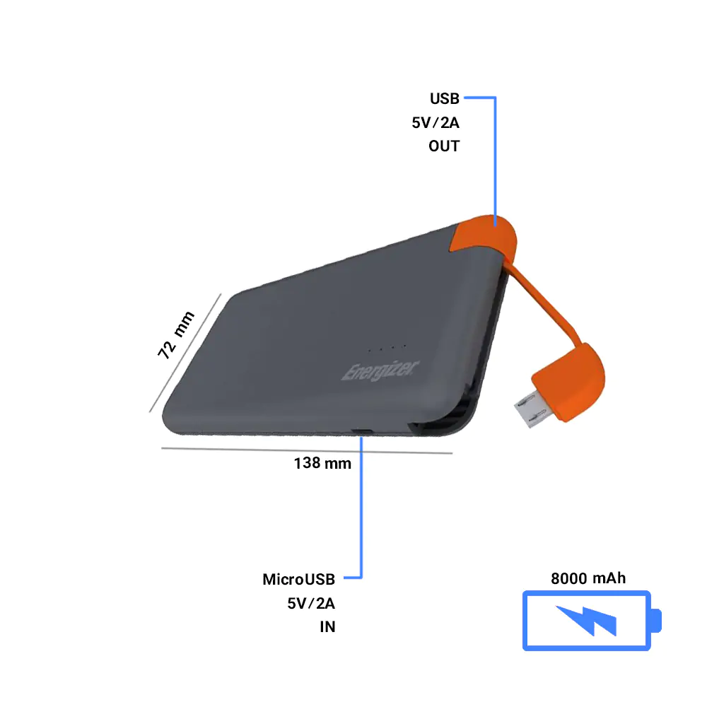 Energizer UE8001M 8000mAh Power Bank
