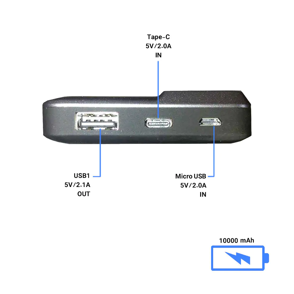 Tsco TP 858L 10000mAh Power Bank